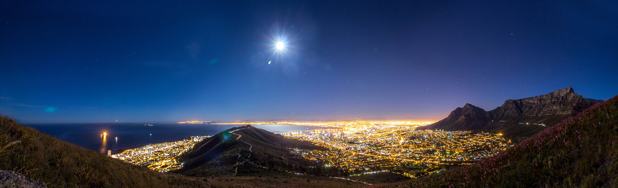 Full Moon over the Bay — Cape Town fine art print by Tamarac