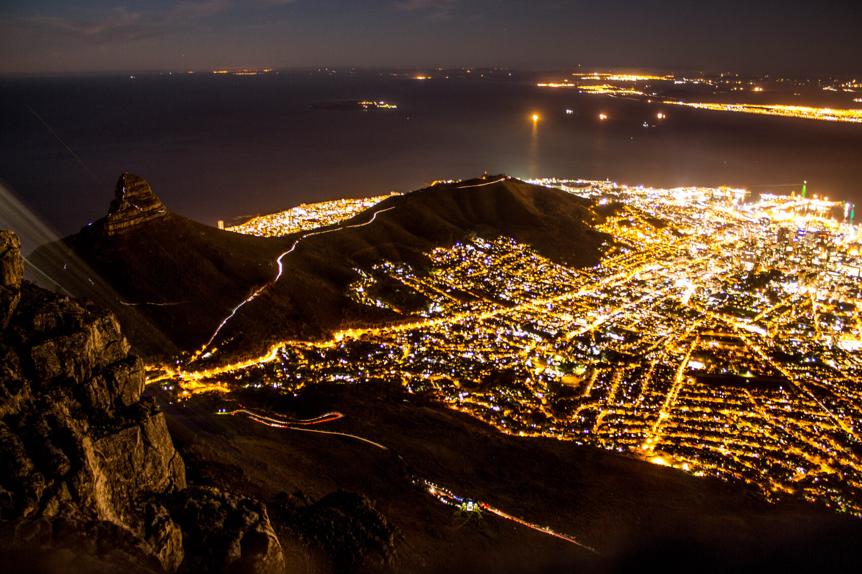 City of Lights — Cape Town fine art print by Tamarac